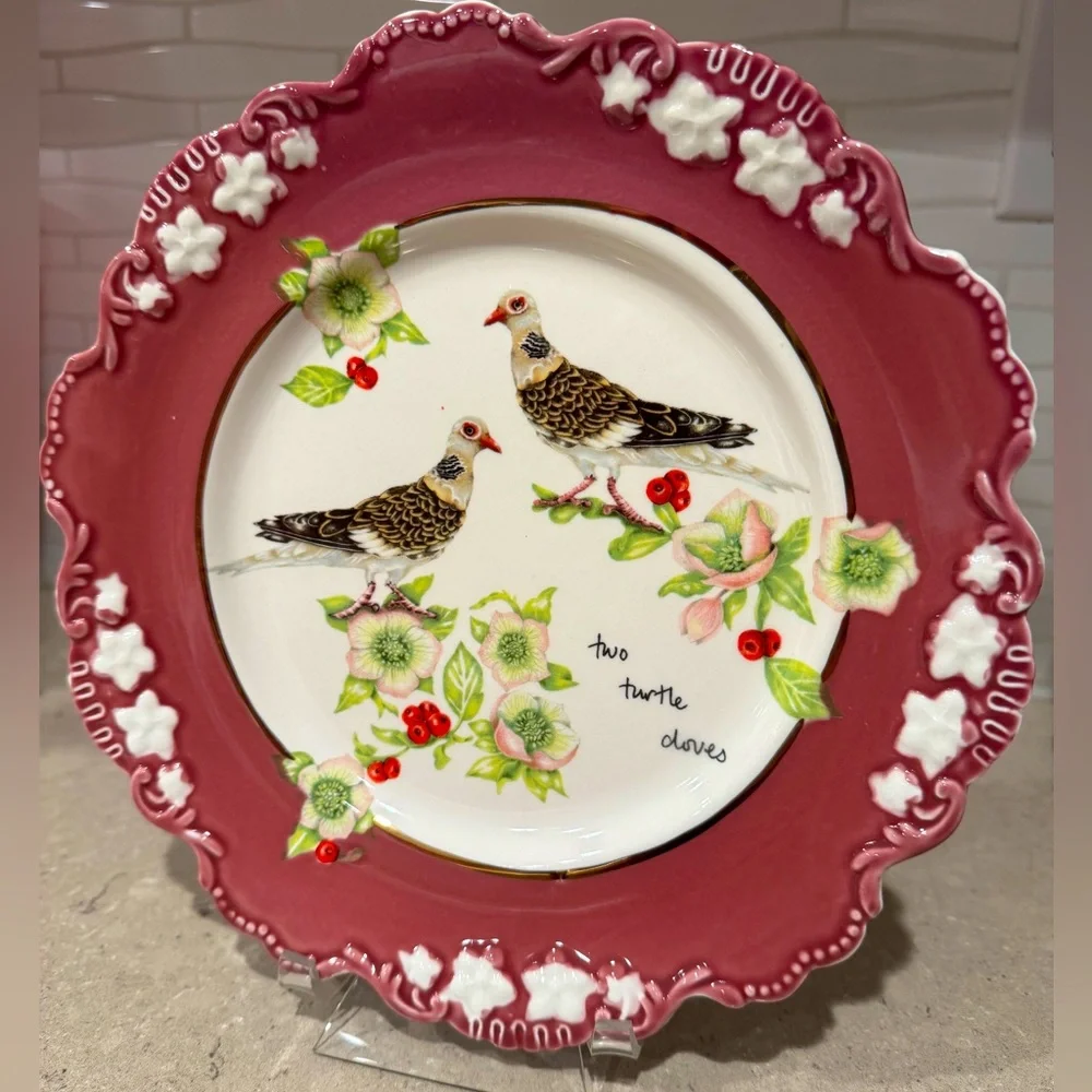 Lou Rota‎ 12 days of Christmas Plate ( ten Lords Leaping)